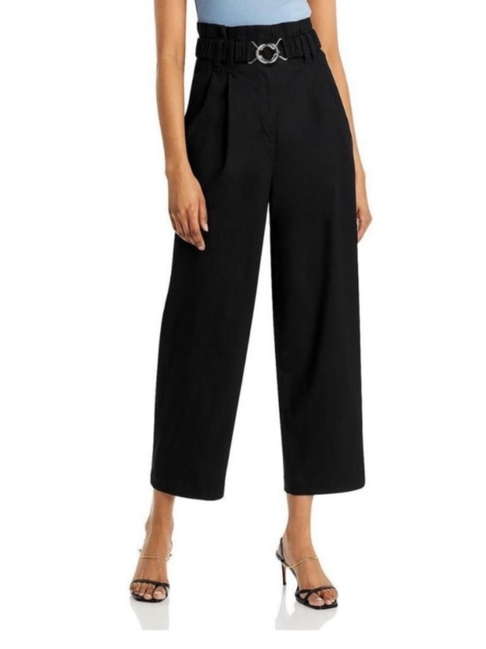 10 Crosby Derek Lam Atto Paperbag Waist Pants w/Belt Size 6 - Picture 11 of 11